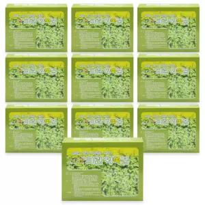 영생사 크린 약쑥분 1박스(30포+티백 고정대) X 10개 반신욕 족욕 좌욕 쑥팩