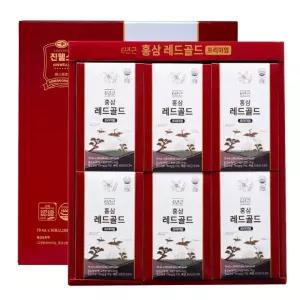 [설날선물] 6년근 홍삼 레드골드 프리미엄 홍삼액 70ml x 30포 +쇼핑백 진웰스 구정 설날 설 명절 선물세트