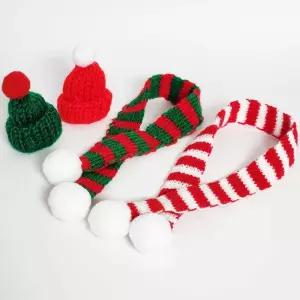 크리스마스 인형 꾸미기 모자 10P꾸미기