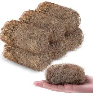 티니유 6개 고급 청동 울 패드 0.7온스 핸드 황동 구리 소프트 및 재사용 가능한 광택 매끄럽고 스탠드