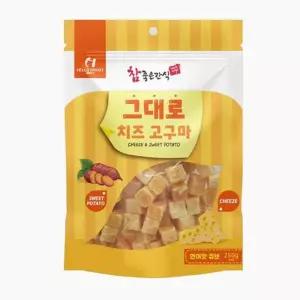 강아지 그대로 치즈 고구마 연어맛 큐브 250g X2개고양이 간식트릿 개간식 댕댕이 수제 영양 영양식 칭찬