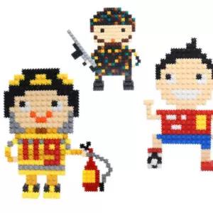 직업 시리즈 유아 어린이 블럭 블록 놀이 장난감 교구 만들기세트 교재 학습 글로벌이지 뚝딱 툭툭 쌓기