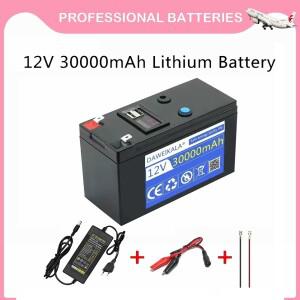 12V 리튬 배터리 30Ah 18650 태양 에너지 전기 자동차 용 충전식 팩 LED 조명 12.6v 3A