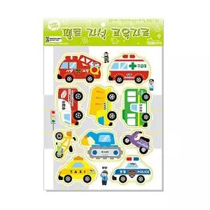 청양토이 펠트 자석 교구 모형류 육상교통 선물용완구 어린이 놀이 학습용 교육용