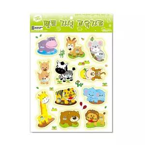 청양토이 펠트 자석 교구 모형류 야생동물 선물용완구 어린이 놀이 학습용 교육용