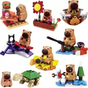 카피바라 피크닉 블럭 (8개) 블록 조립완구 미니 놀이 단체선물 판촉물