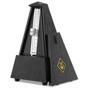 DONNER 피아노 기타 드럼 바이올린 색소폰 음악가용 기계식 메트로놈, 트랙 비트 및 템포, 큰 사운드, 스틸 무브먼트, DPM-1, 블랙