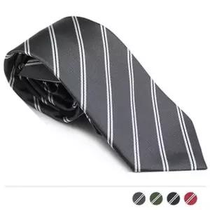 미들 스트라이프 자동넥타이 자동형 혼주용 결혼식 정장용 나비형 핀타이 슬림핏 고급형
