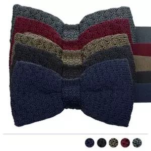 뭉게뭉게 니트 보타이 니트타이 졸업식 포멀룩 타이 대형타이 수제타이 코디용 왕타이