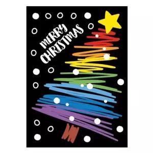 BIG WINTER 레인보우 트리 FDX-2108 크리스마스트리스티커 크리스마스스티커 트리스티커