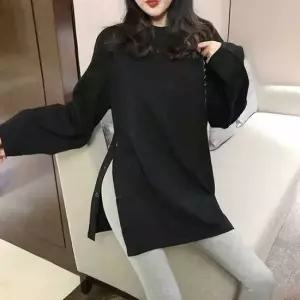 봄여름패션 오버핏 검정 캐주얼 데일리룩 티셔츠 가을 봄옷