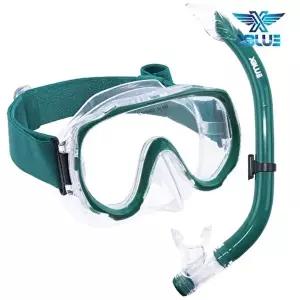 [셀러허브 스포츠레저]XBLUE 레저용 마스크 스노클세트 Z255222 휴가용품