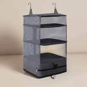 압축형 수납함 걸이형 옷정리 접이식 바구니 파우치