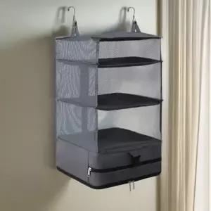 옷정리 접이식 매직 수납함 걸이 압축 파우치 바구니