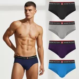[스위스밀리터리] 남자삼각팬티 고탄력 속옷 4장세트[35713304]