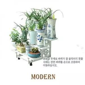 TBZ 모던 이동식 화분 정리대 3단 인테리어 진열대 선반 화분진열대 정리대 화분선반