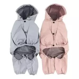 반사 방수 강아지 레인코트 판초 비옷 대형 중형 소형