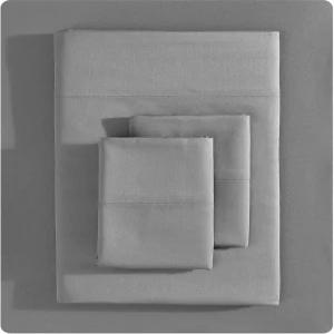 베라 왕 - 킹 사이즈 시트 세트 부드럽고 매끄러운 새틴 코튼 블렌드 침구 깊은 포켓 800실 수 맞춤 및