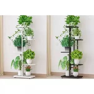 철제 화분 거치대 5단 6단 베란다 정리대 실내외 식물 진열대