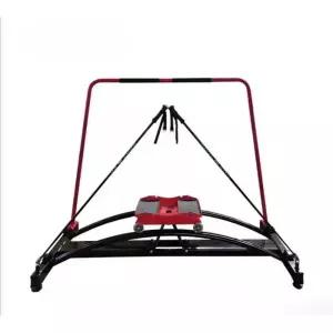 스키 시뮬레이터 실내 붉은색 스키머신 트레이닝