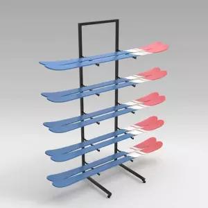 매장 스노보드 보관대 보드 스키 철제 진열장 서핑 바퀴