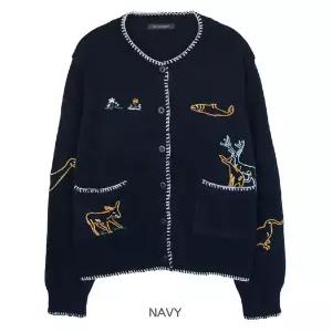 갤러리아 [미니마리]애니멀자수가디건 (MMA3CD10)