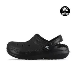 [크록스]클래식 라인드 클로그 겨울 방한 털슬리퍼 203591-060 916479