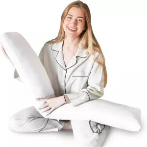 옆잠자는 사람을 위한 바디 베개 커버가 있는 9x48인치 전신 부드러운 소재로 제작되었으며 폴리에스터