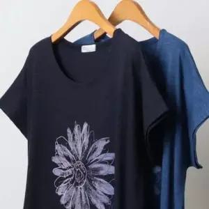 빅사이즈미시옷 옆셔링 빅사이즈 플라워 여성큰옷 306