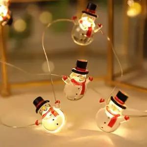 크리스마스 LED 전구 2M 산타 눈사람 트리 조명