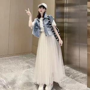 [하프클럽/]우디블 롱 샤스커트 OD-230518