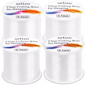 매달기 위한 낚싯줄 셀리조 4Pc 투명 장식용 보이지 않는 모노필라멘트 나일론 실 풍선 화환 보석 제작