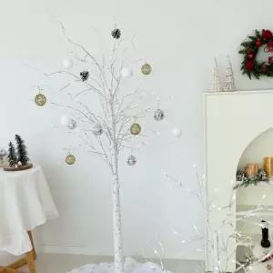 LED 자작나무 크리스마스 전구 장식 트리 - 210cm