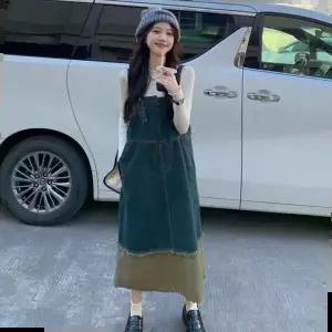 멜빵스커트 원피스 오버롤 멜빵데님원피스 멜빵 여성