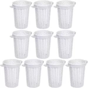 MiOYOO 낚시 미끼 케이지 트랩 10/20개 먹이통 홀더 균일한 구멍이 있는 가벼운 물고기 바구니 새우 메기