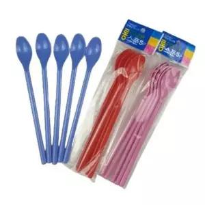 홈카페 플라스틱 롱 스푼 머들러 플라스틱 긴스푼 요거트 커피