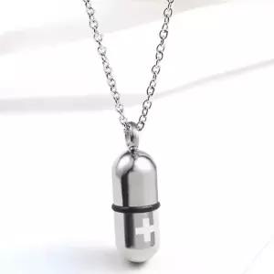 알약 비상목걸이 캡슐목걸이 보관함