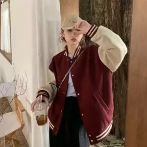 bns 2컬러 여성 기모 야구점퍼 LK-J023 점퍼 야상 패딩 바람막이 야구점퍼