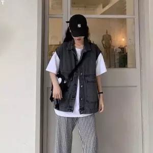 bns 여성 사계절 루즈핏 청조끼 WS-DN26 조끼 야상 데님 베스트