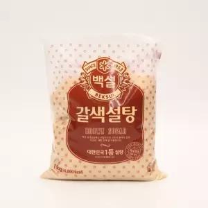 백설 갈색 설탕 1kg 황설탕 갈색 설탕