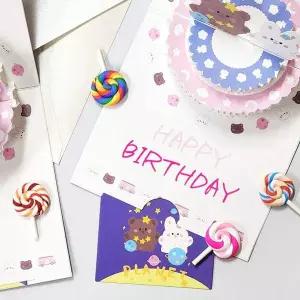 생일 883VGH23 초대장 파티 팝업 입체 축하 엽서 카드