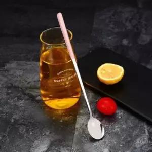 디저트 수저 펄핑크 23.5cm 스테인리스스푼 커피스푼