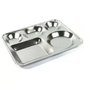 bns 스텐재질 타원 3찬식판 스텐식판 스텐레스식판 혼밥족