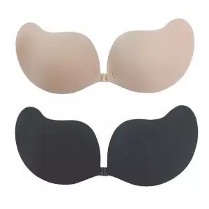 날개형 실리콘 접착형 브라 실리콘브라 접착력좋은브라 통기성브라 오프숄더속옷