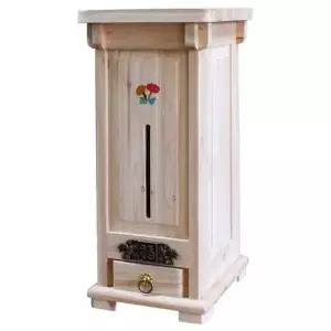 쌀보관함 20KG 원목뒤주 상감 삼나무 쌀독 쌀통