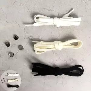 신발끈 악어집게 클립 세트 무매듭 스판 운동화끈 클립신발끈