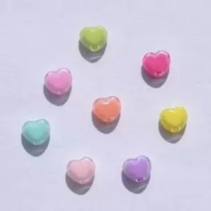 아크릴 비즈 키링 하트