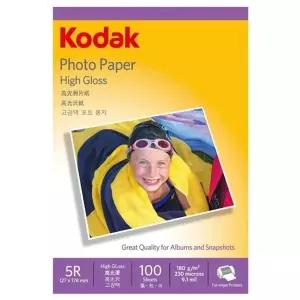 고품질 코닥 포토용지 고광택 사진용지 5x7 180g (100매) (9891 061) 잉...