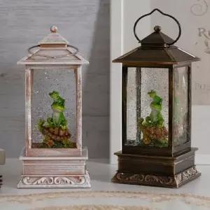 bns 사각 랜턴 거북이와 개구리 워터볼 오르골선물 오르골워터볼 크리스마스