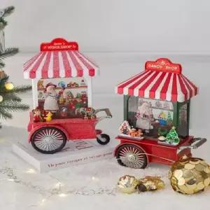 bns 레드 카트 워터볼 오르골 2type 오르골선물 크리스마스선물 기념일선물 여자친구선물